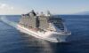 A photo of the MSC Seaside cruise ship