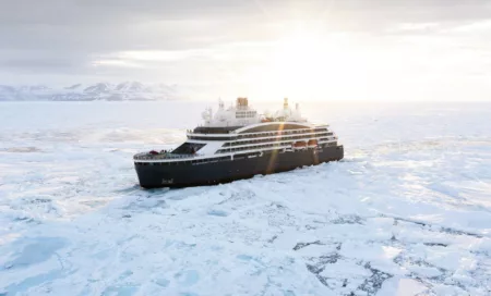 Picture of the Le Commandant Charcot cruise ship