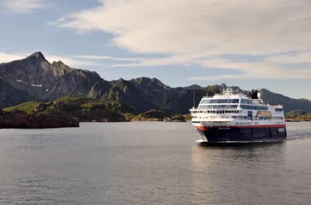 Picture of the MS Trollfjord cruise ship