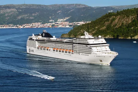 Picture of the MSC Poesia cruise ship