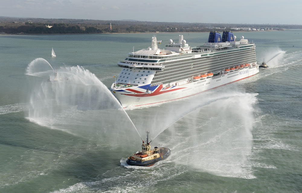 Southampton P&O Cruises’ Britannia cruise ship World of
